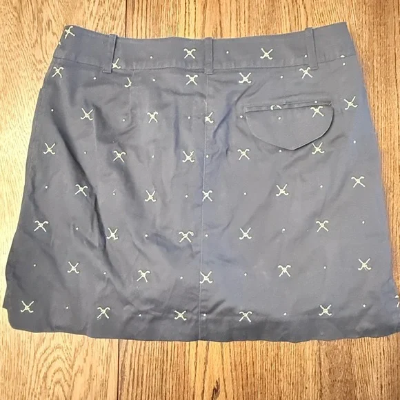 IZOD Embroidered Navy Golf Skirt EUC. Size 12 Q - Picture 7 of 7